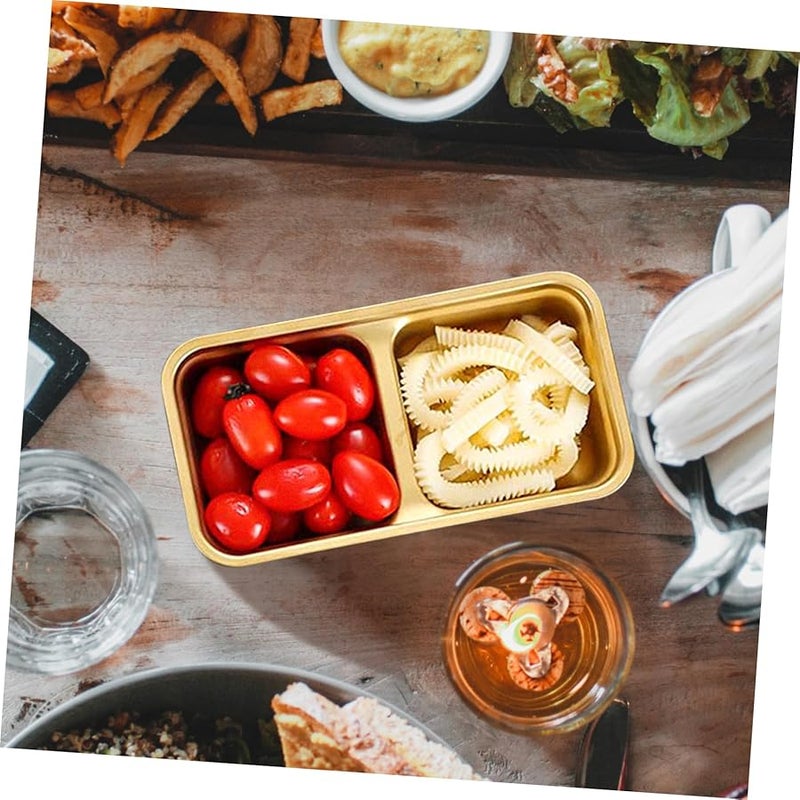 2pcs Double Compartment Seasoning Dish Appetizer Plate For Sauces Kimchi Cold Dishes Easy Clean - Image 5